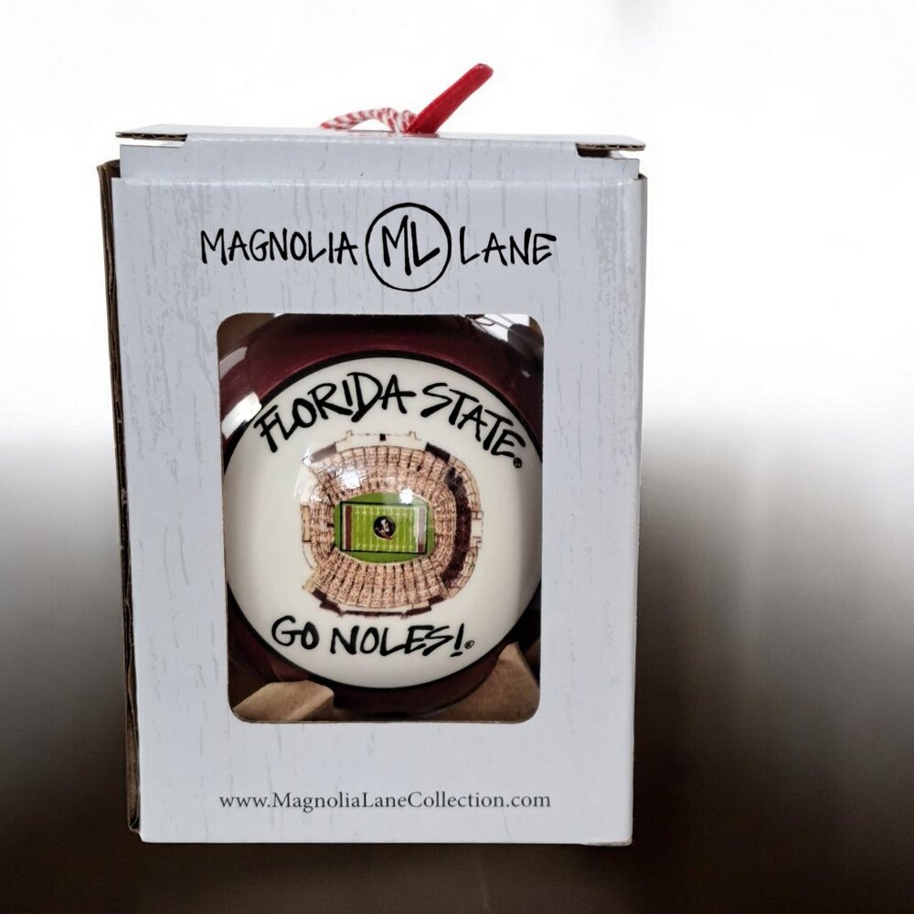 Florida State University FSU Seminoles Christmas Ornament Magnolia Lane NCAA New